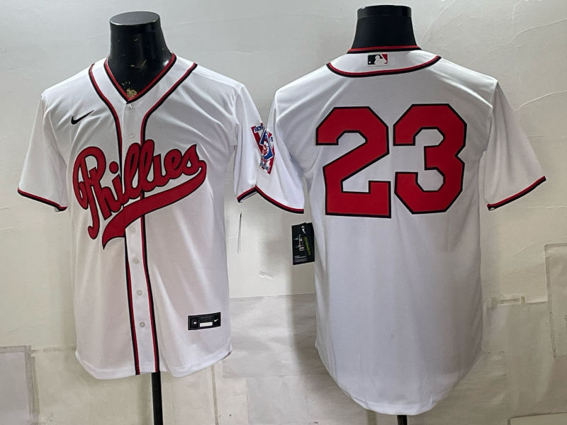 Men 2026 Philadelphia Phillies #23 white Game Nike MLB Jersey 082300->philadelphia phillies->MLB Jersey